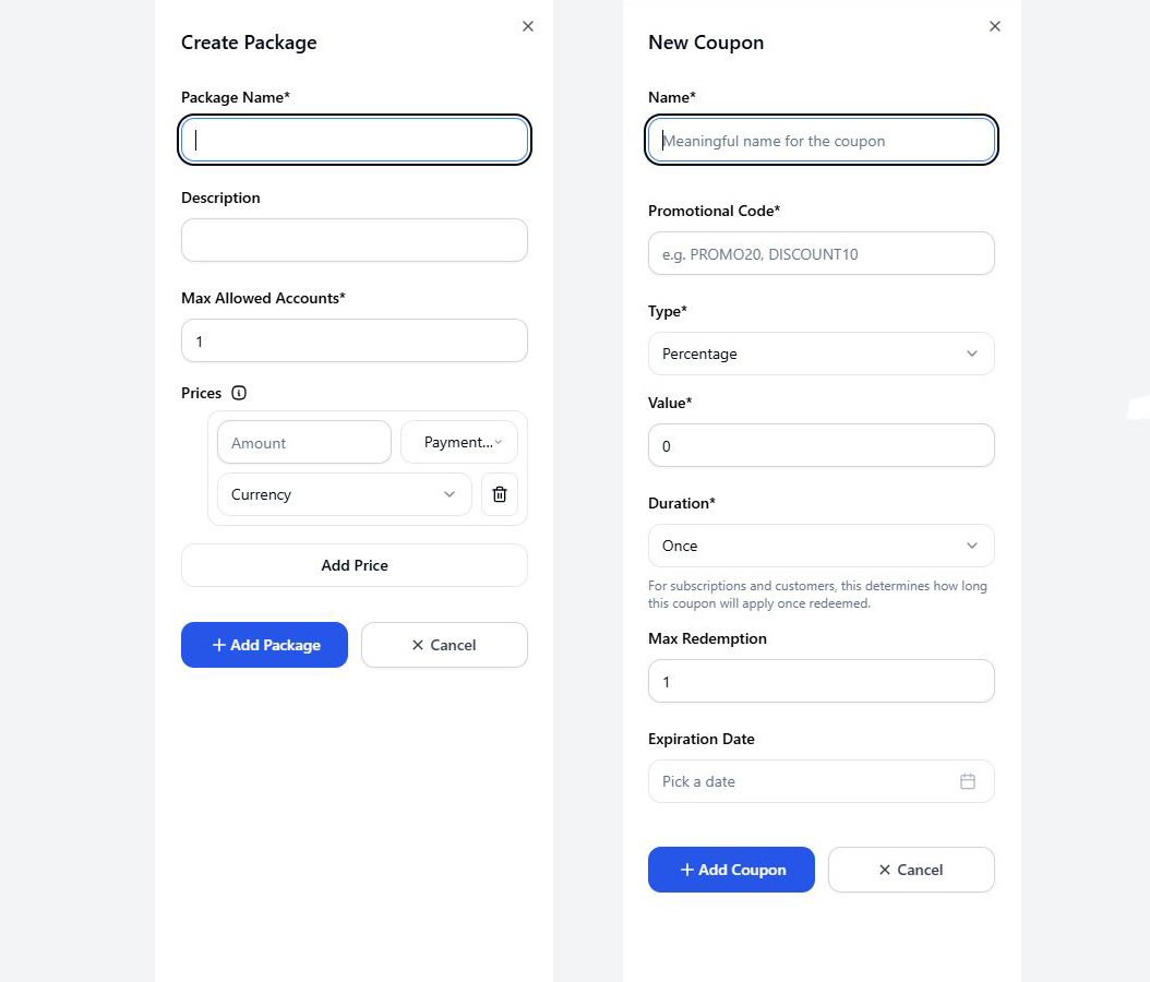 Custom Payment Model